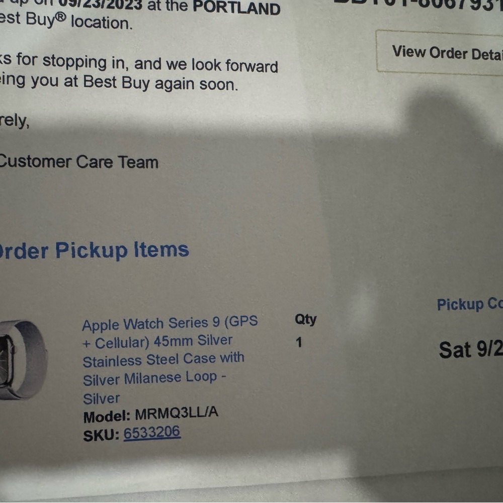 Apple Watch S9 45 mm stainless steel with Hermes brown leather band - Picture 4 of 5